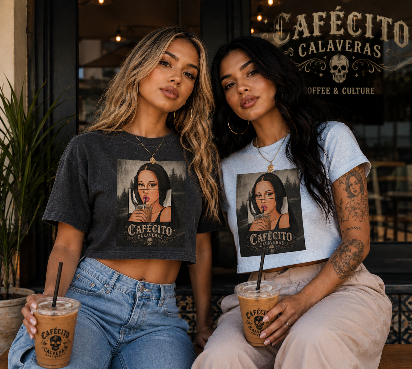La Cafecita Cropped Tee